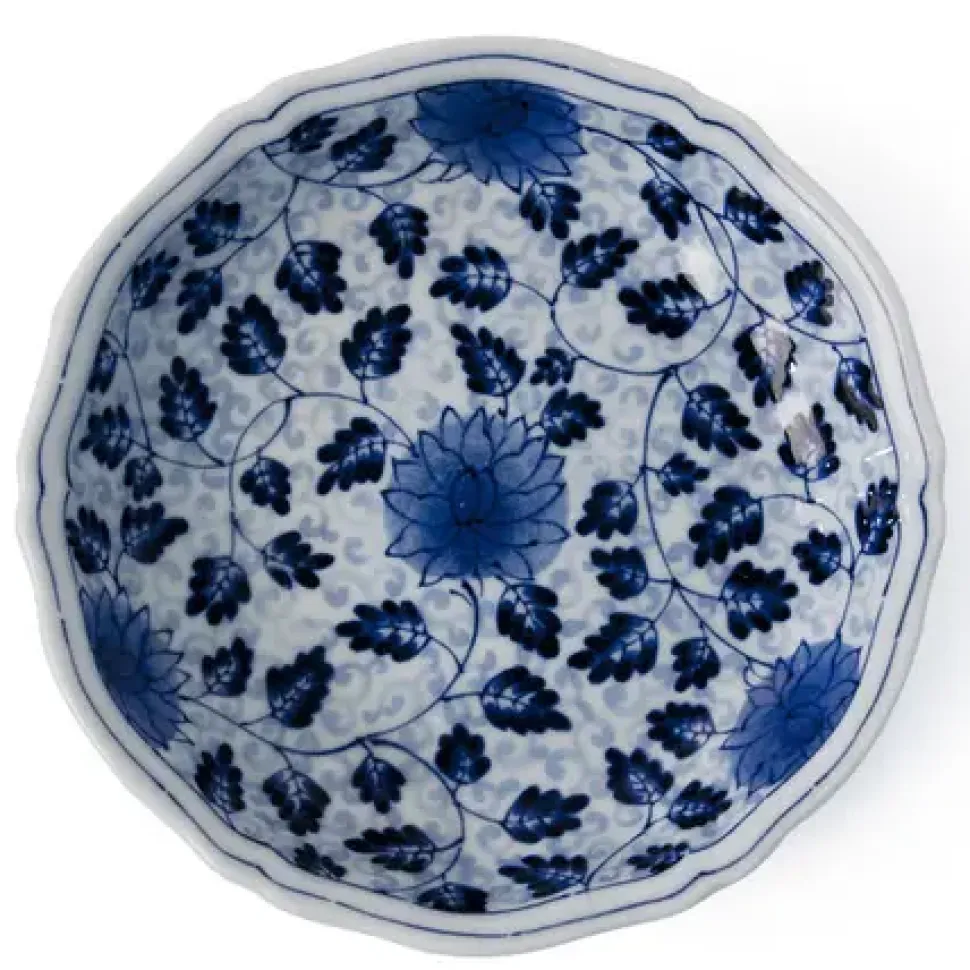 ai_karakusa__dessert_dish_0.webp MIYA Company Medium Plates^Ai Karakusa 6.75" Dessert Dish