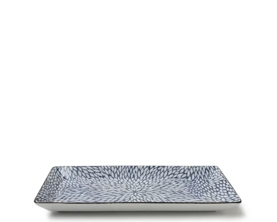 aizome_mums_rectangle_pla_2.webp MIYA Company Medium Plates^Aizome Mums Rectangle Plate
