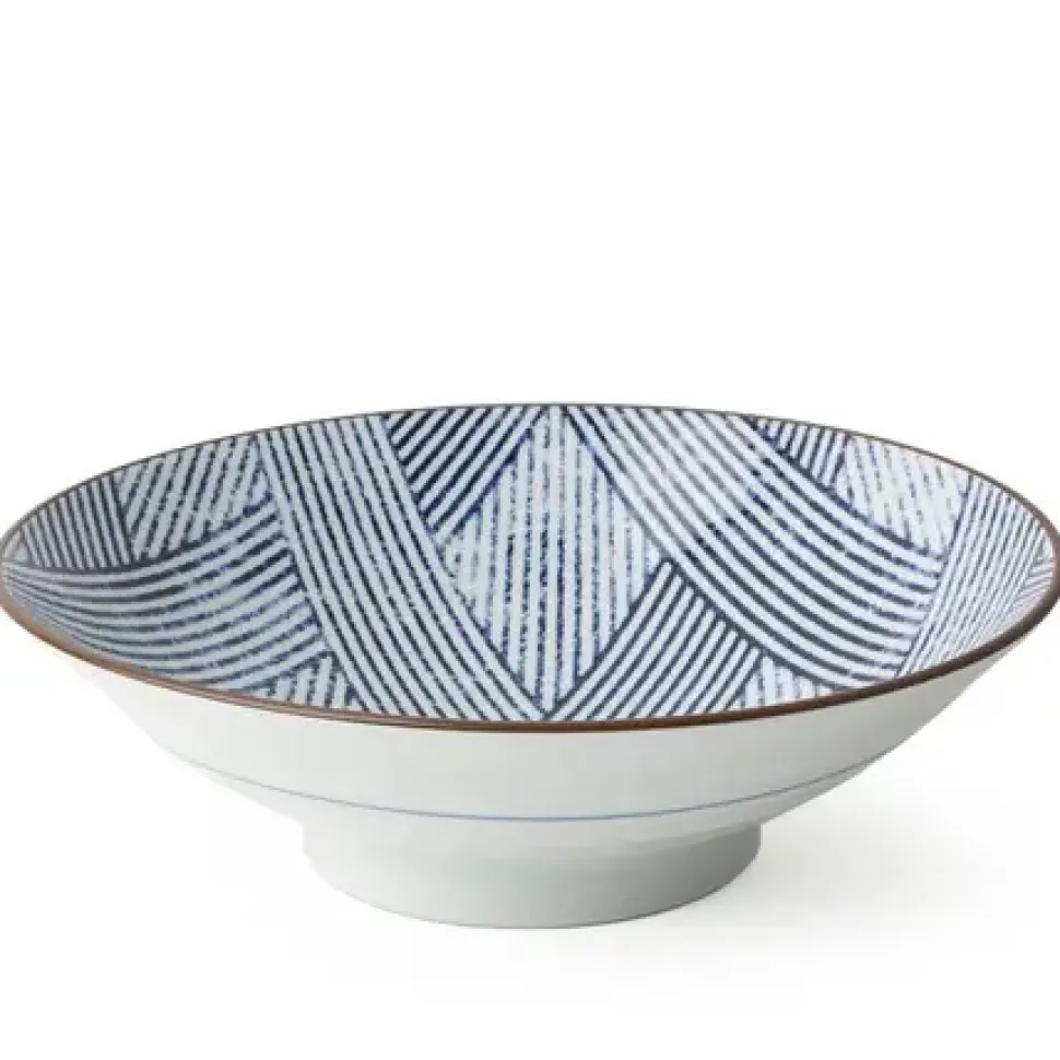 aizome_shima_ami__serving_0.webp MIYA Company Serving Bowls & Plates^Aizome Shima Ami 9.75" Serving Bowl