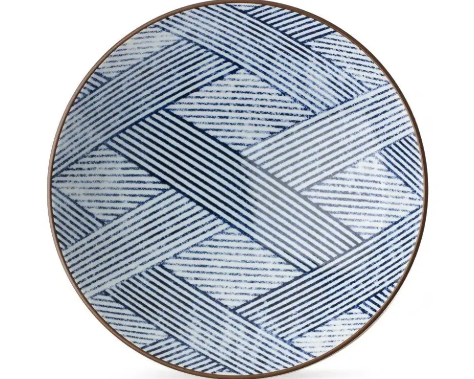 aizome_shima_ami__serving_3.webp MIYA Company Serving Bowls & Plates^Aizome Shima Ami 9.75" Serving Bowl