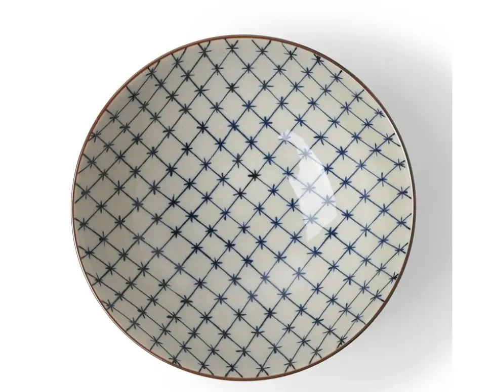 antique_kimono_lattice_bo_2.webp MIYA Company Medium Bowls^Antique Kimono Lattice Bowl 5-5/8"