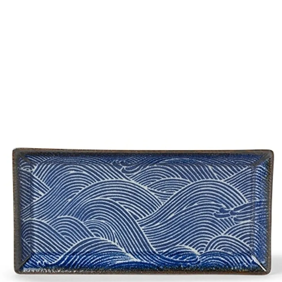 aranami_wave_rectangle_pl_0.webp MIYA Company Medium Plates^Aranami Wave Rectangle Plate