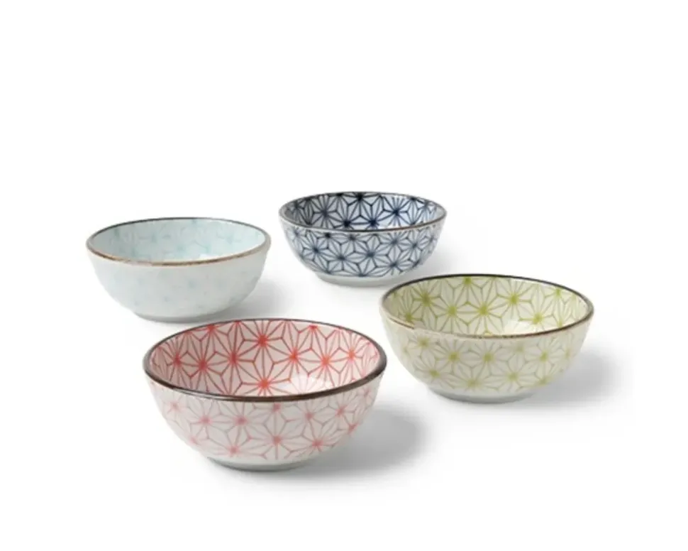 asanoha__oz_sauce_bowl_se_1.webp MIYA Company Sauce Dishes^Asanoha 3 Oz. Sauce Bowl Set