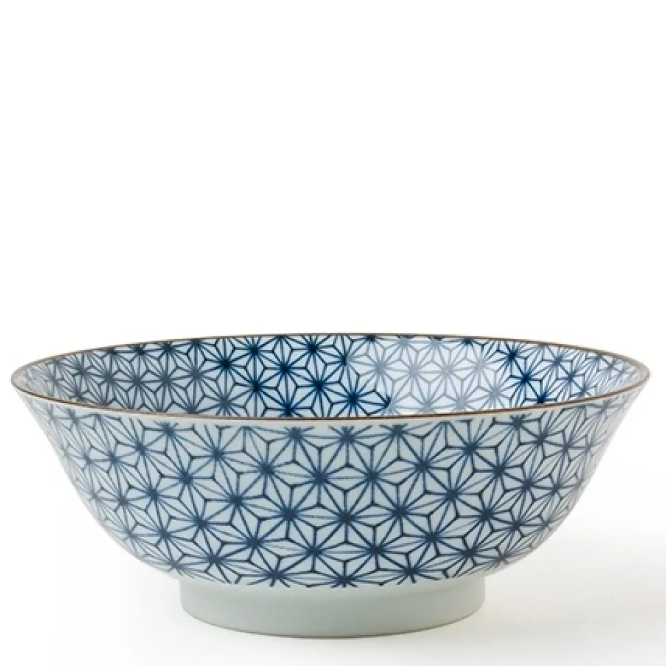 asanoha_colors__bowl__blu_0-1.webp MIYA Company Ramen Bowls^Asanoha Colors 7.25" Bowl - Blue