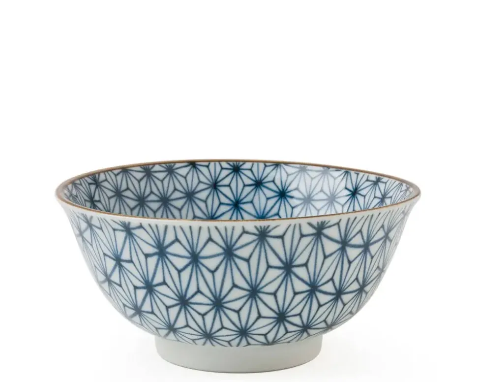 asanoha_colors__bowl__blu_1.webp MIYA Company Medium Bowls^Asanoha Colors 5.75" Bowl - Blue