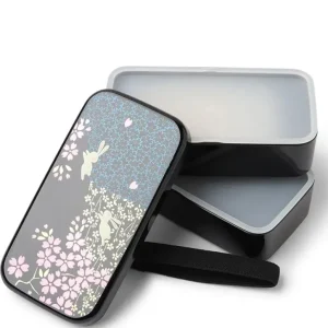 MIYA Company Bento Sets^Bento Sakura Rabbit Black