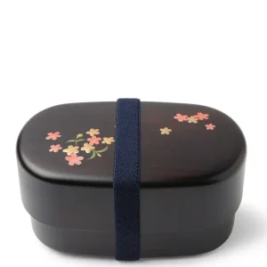 MIYA Company Bento Sets^Bento Set Woodgrain Sakura Blossom