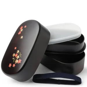 MIYA Company Bento Sets^Bento Set Woodgrain Sakura Blossom