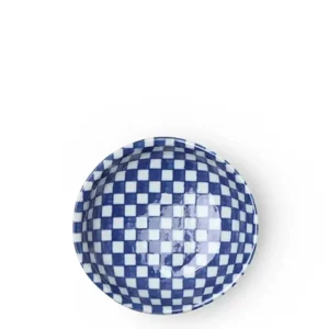 MIYA Company Sauce Dishes^Blue & White Ichimatsu 3.75