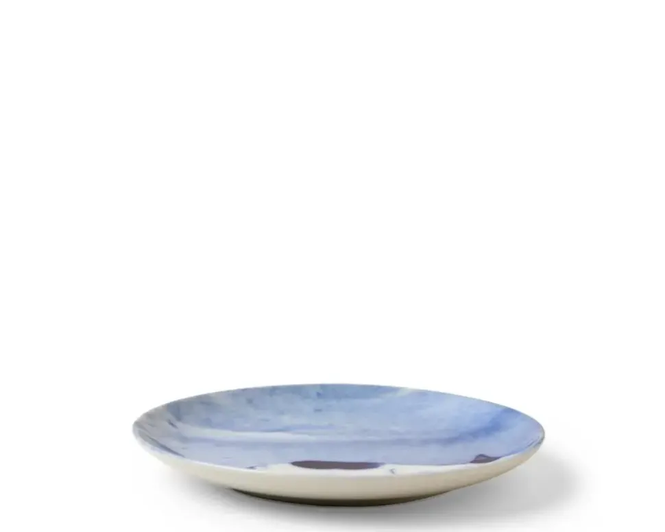 blue_cat_on_side_plate_2.webp MIYA Company Plates^Blue Cat On Side Plate