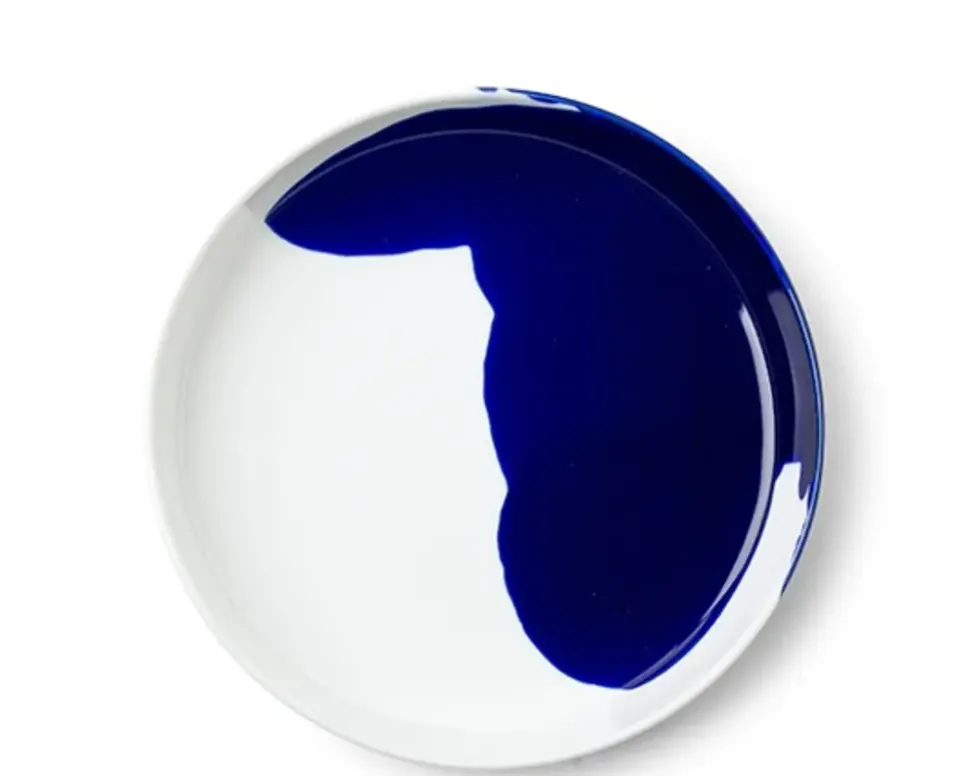 blue_splash__plate_1-2.webp MIYA Company Medium Plates^Blue Splash 7.75" Plate