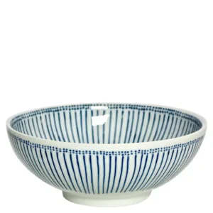 MIYA Company Serving Bowls & Plates^Blue Stripes 8.25