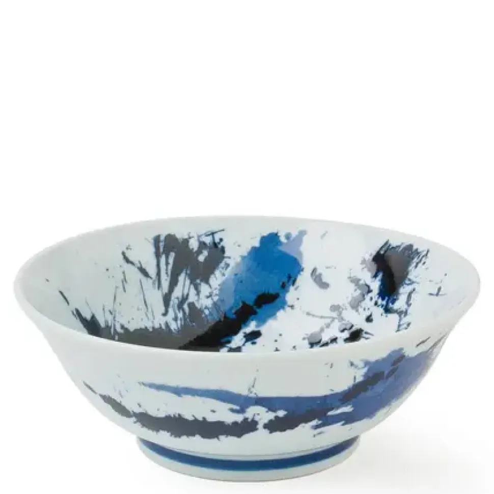 blue_sumi__noodle_bowl_0.webp MIYA Company Ramen Bowls^Blue Sumi 7.75" Noodle Bowl