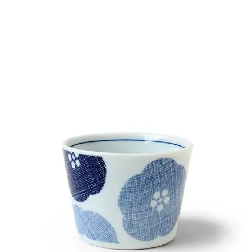 blue_textile_petals_soba__0.webp MIYA Company Sauce Dishes^Blue Textile Petals Soba Cup