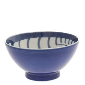 MIYA Company Bowls^Bowl Rice Cat Blue Tabby 4-5/8
