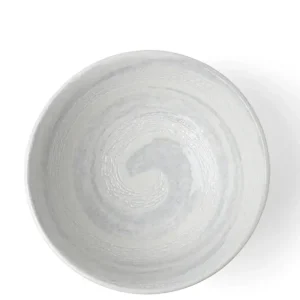 MIYA Company Ramen Bowls^Bowl White Water Swirls 8-1/2