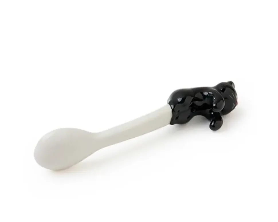 cat_hanging_spoon__black_1.webp MIYA Company Other^Cat Hanging Spoon - Black