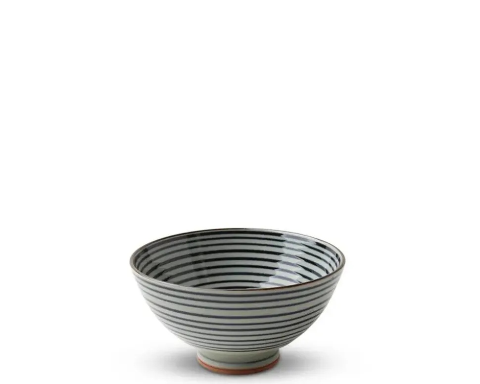 celadon_stripes__rice_bow_1.webp MIYA Company Rice Bowls^Celadon Stripes 4.5" Rice Bowl