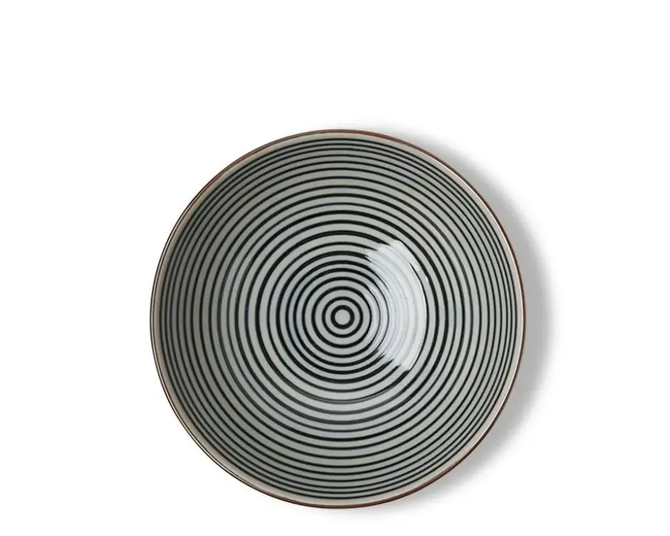 celadon_stripes__rice_bow_2-1.webp MIYA Company Rice Bowls^Celadon Stripes 5.5" Rice Bowl