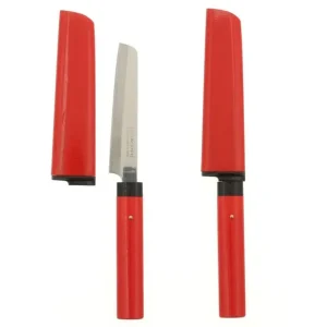 MIYA Company Knives^Cheese Knife Red With Sheath