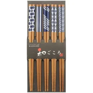 MIYA Company Chopsticks^Chopsticks Set Bamboo Waka Blue/White