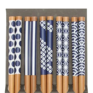 MIYA Company Chopsticks^Chopsticks Set Bamboo Waka Blue/White