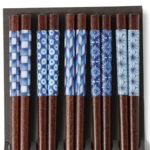 MIYA Company Chopsticks^Chopsticks Set Wood Aizome Patterns