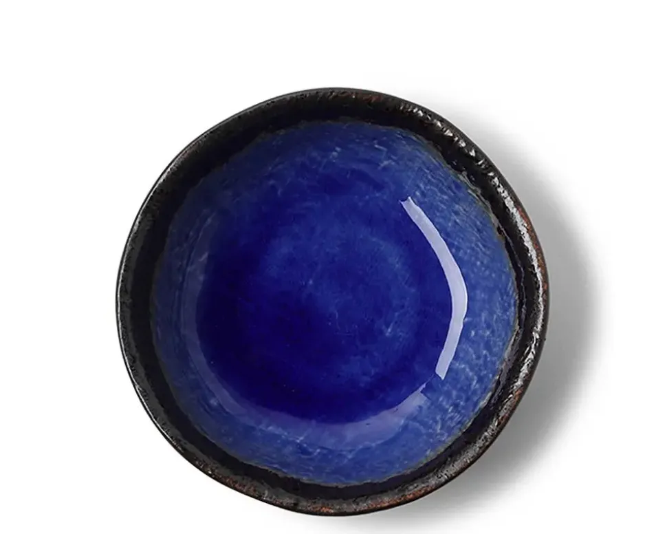 cobalt_blue__shallow_bowl_1.webp MIYA Company Small Bowls^Cobalt Blue 5" Shallow Bowl