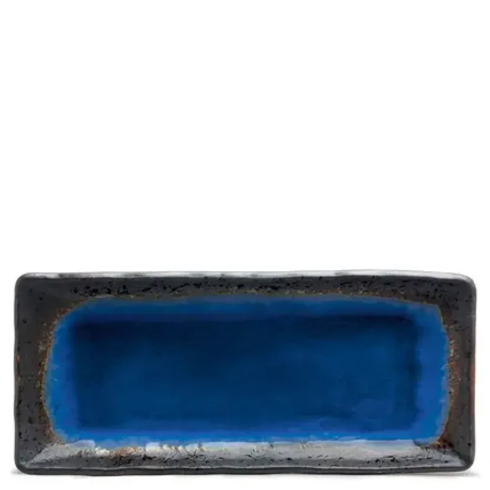 cobalt_blue__x__plate_0-1.webp MIYA Company Medium Plates^Cobalt Blue 11.5" X 5" Plate