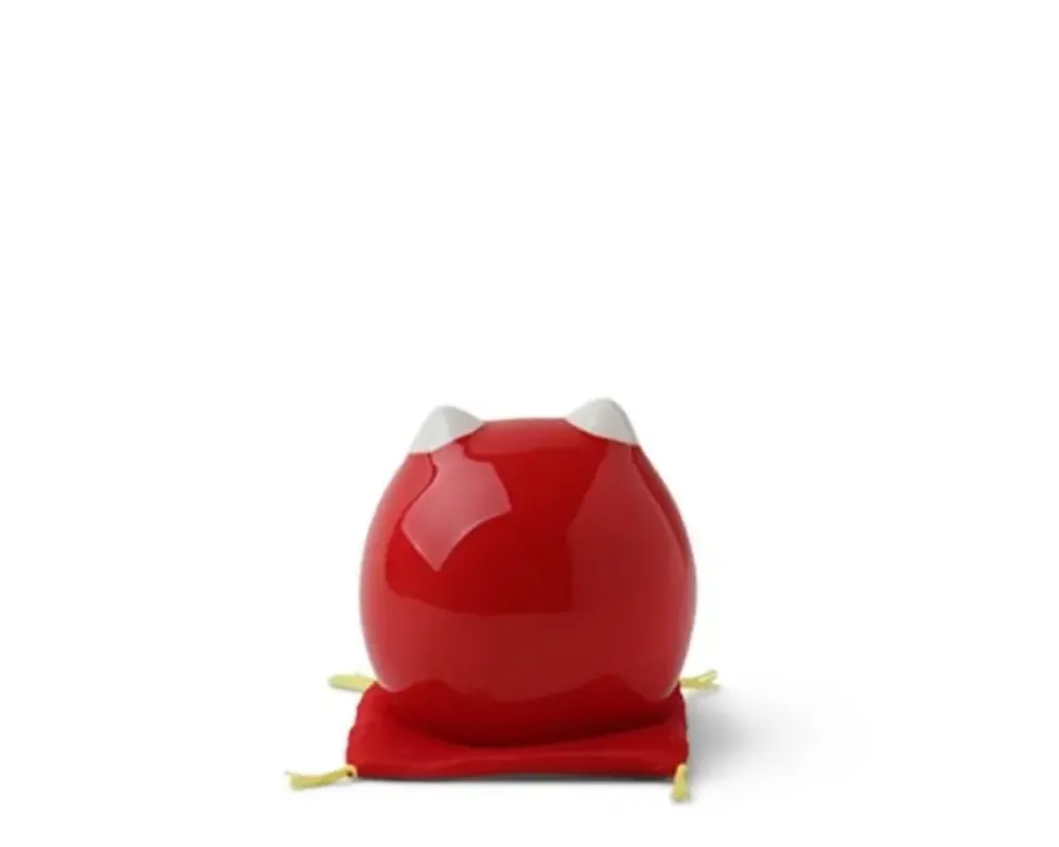 daruma_fortune_cat_figuri_2.webp MIYA Company Figurines^Daruma Fortune Cat Figurine