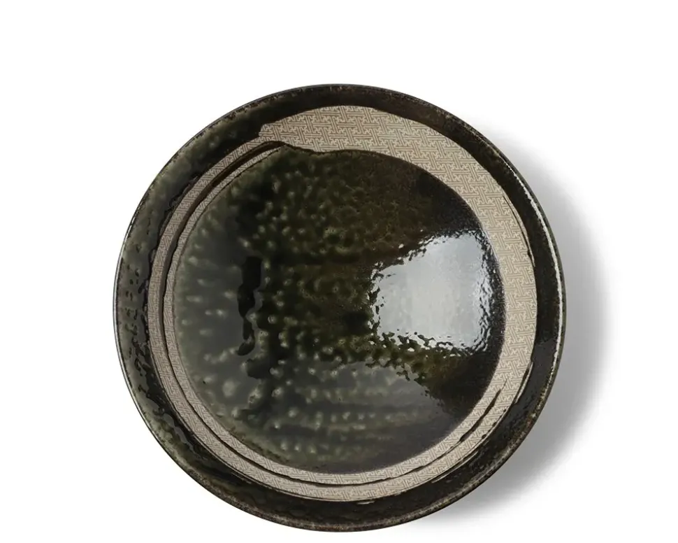 enso_dark_green_serving_b_3.webp MIYA Company Serving Bowls & Plates^Enso Dark Green Serving Bowl