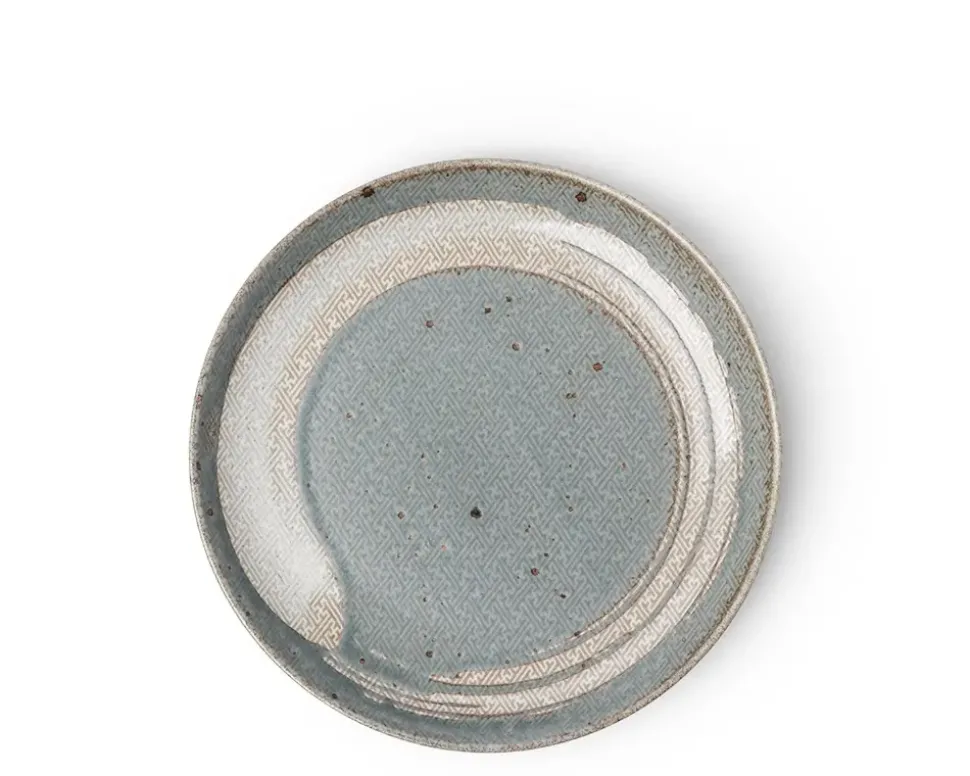 enso_green_plate__1-1.webp MIYA Company Medium Plates^Enso Green Plate 7-1/4"