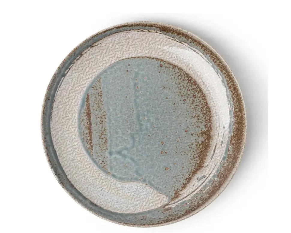enso_green_plate__1-2.webp MIYA Company Medium Plates^Enso Green Plate 8-1/2"