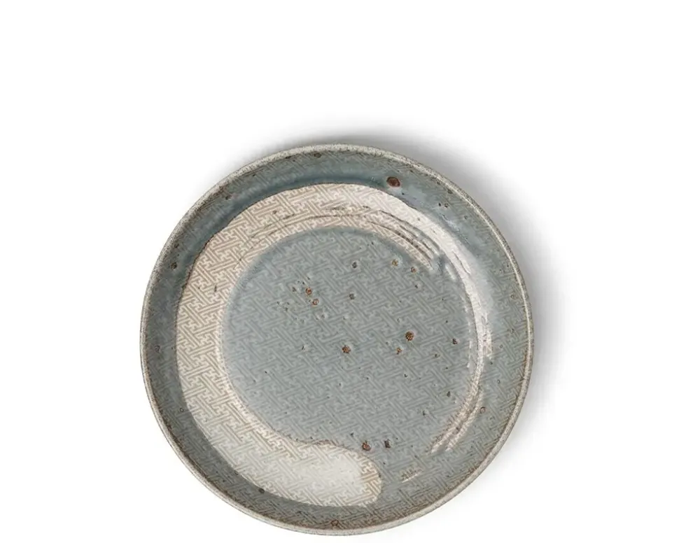 enso_green_plate__1.webp MIYA Company Medium Plates^Enso Green Plate 6-1/8"