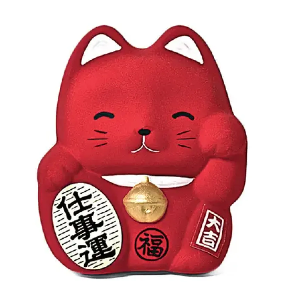 feng_shui_fortune_cat_ban_0-1.webp MIYA Company Figurines^Feng Shui Fortune Cat Bank - Red