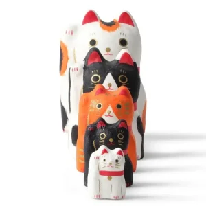MIYA Company Figurines^Figurine Fortune Cat Nesting Doll Set