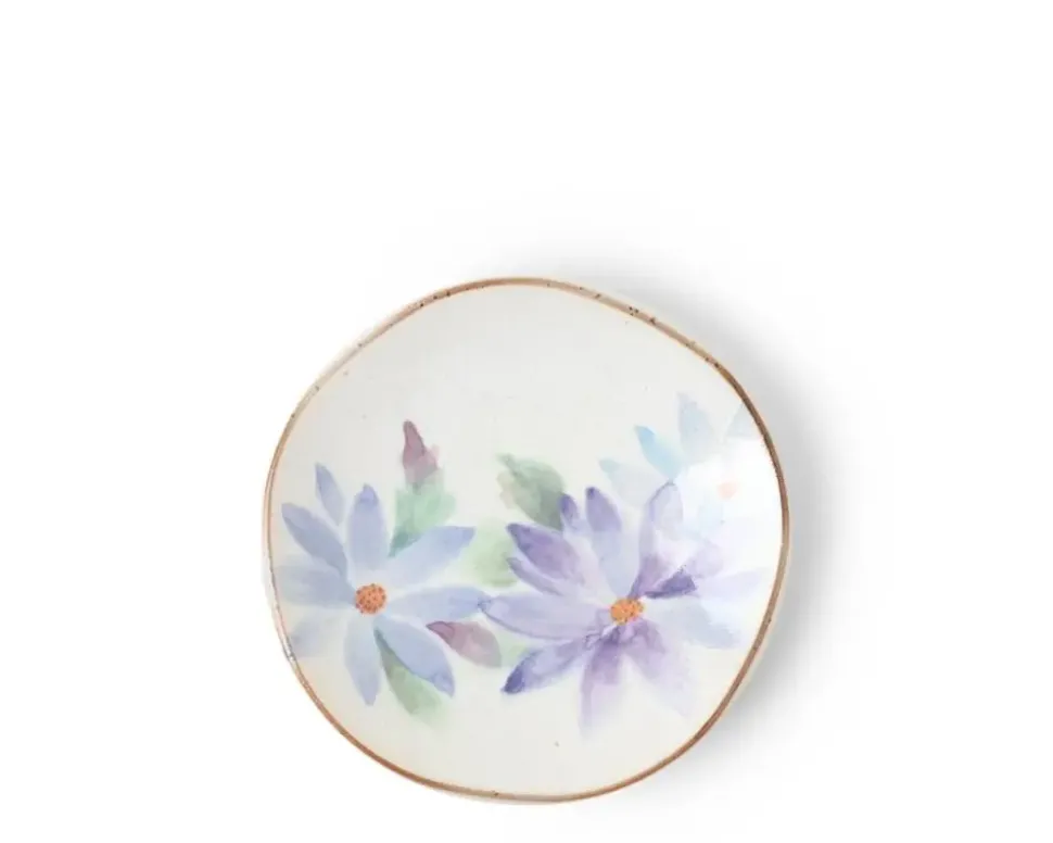 floral_mini_plate_blue_1.webp MIYA Company Small Plates^Floral Mini Plate Blue