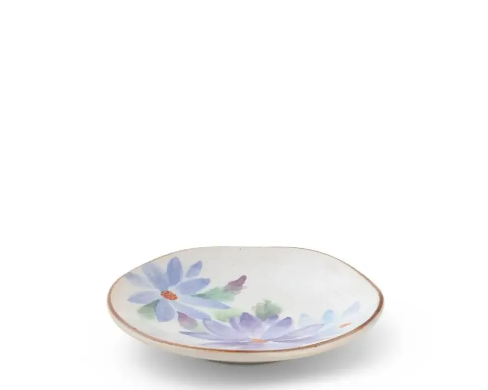 floral_mini_plate_blue_2.webp MIYA Company Small Plates^Floral Mini Plate Blue