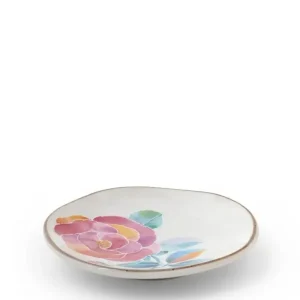 MIYA Company Small Plates^Floral Mini Plate Pink Rose