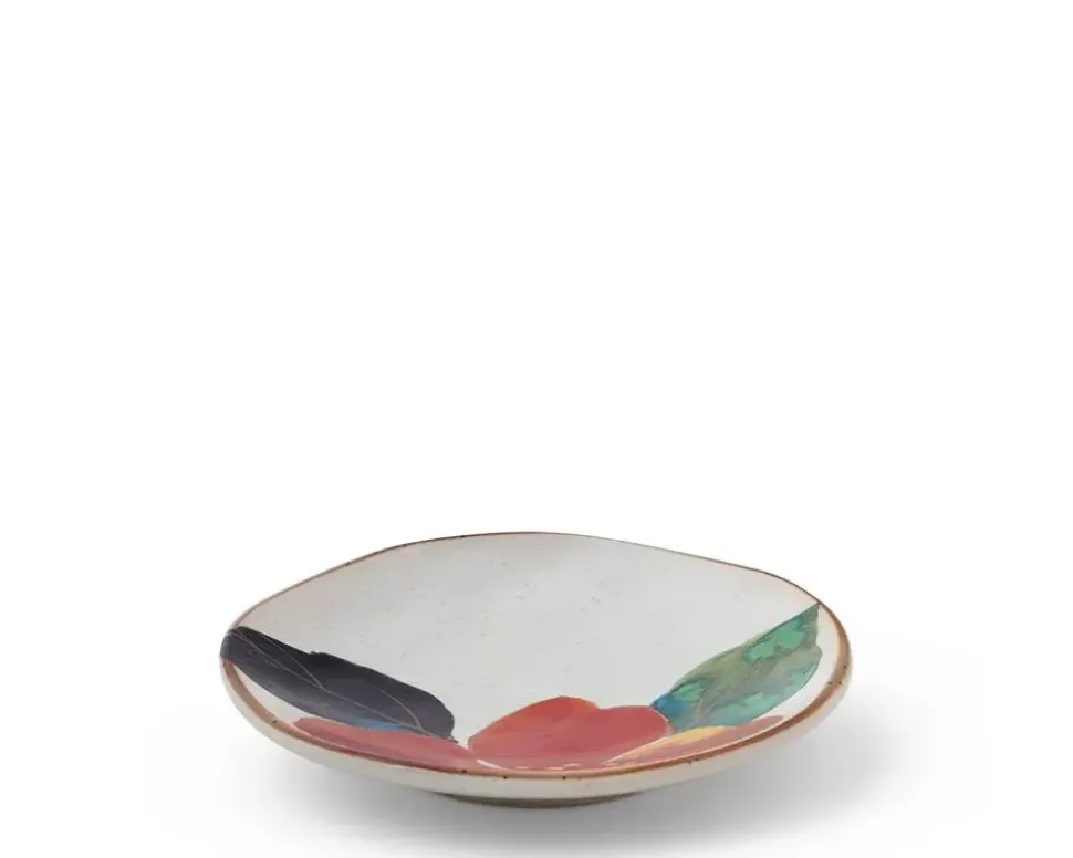 floral_mini_plate_red_2.webp MIYA Company Small Plates^Floral Mini Plate Red