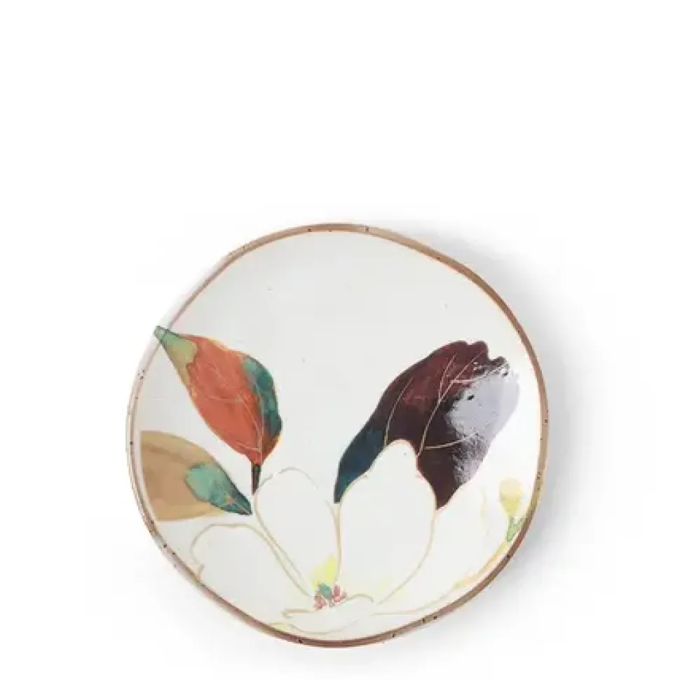 floral_mini_plate_white_0.webp MIYA Company Small Plates^Floral Mini Plate White