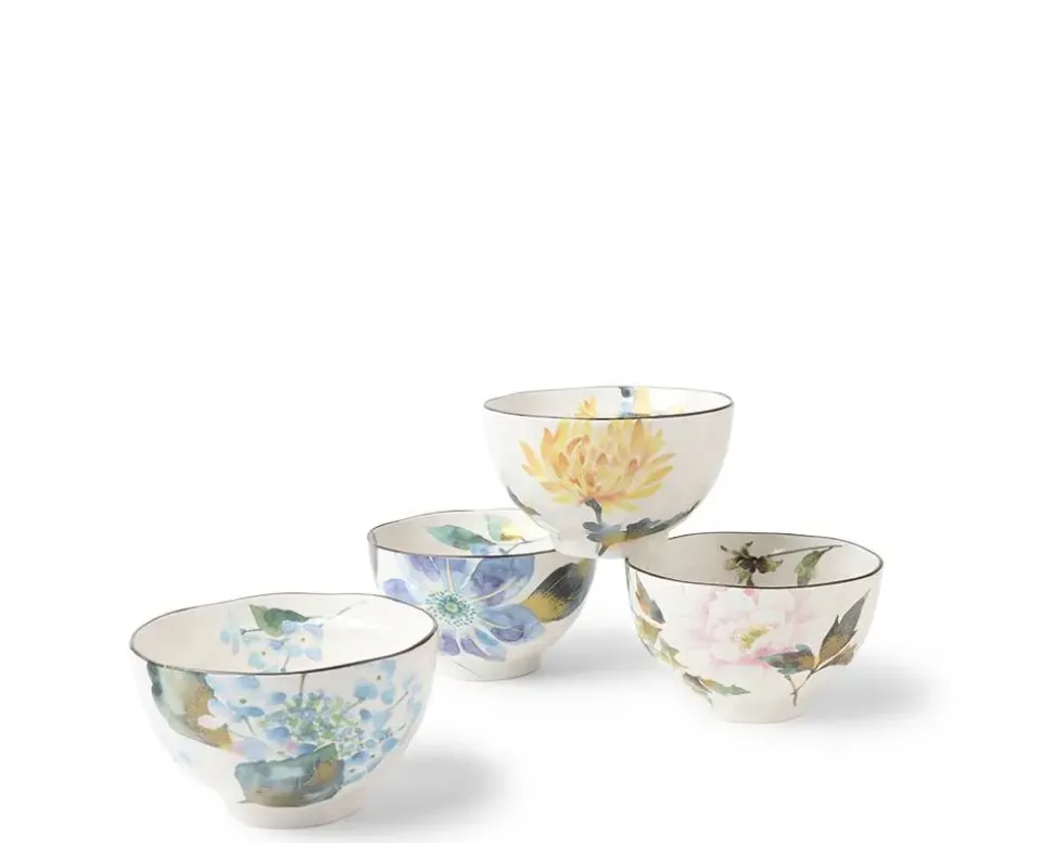 floral_summer_rice_bowl_s_1.webp MIYA Company Bowl Sets^Floral Summer Rice Bowl Set