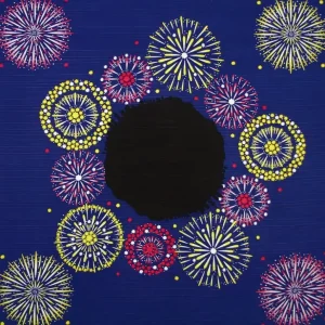 MIYA Company Furoshiki & Tenugui^Furoshiki Fireworks 20" Sq.