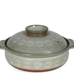 MIYA Company Donabe Casseroles^Hana-Mishima Donabe Casserole, 135 Oz.
