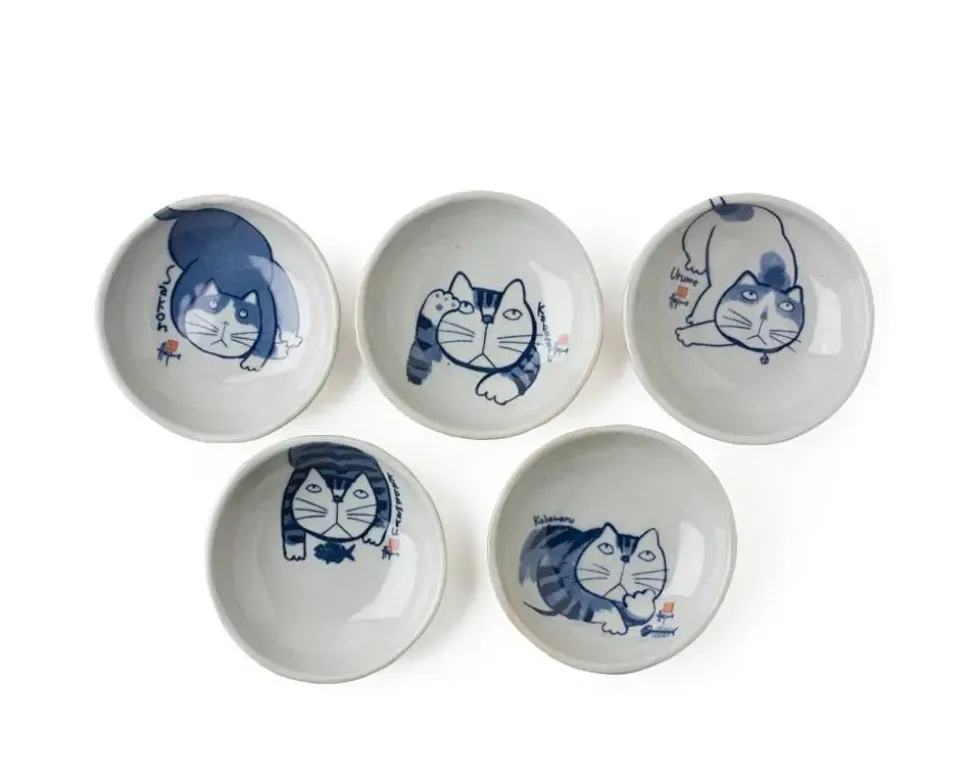 kabamaru__mini_dish_set_1.webp MIYA Company Cats^Kabamaru 4.25" Mini Dish Set