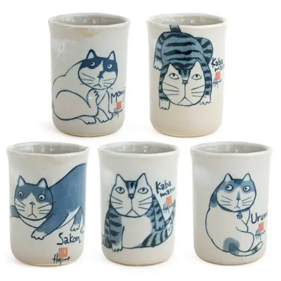 kabamaru__oz_cup_set_0.webp MIYA Company Cats^Kabamaru 6 Oz. Cup Set