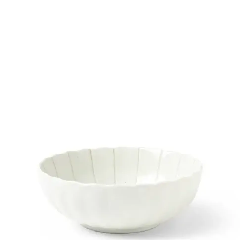 kasa_lines_white__bowl_0-1.webp MIYA Company Medium Bowls^Kasa Lines White 5.5" Bowl