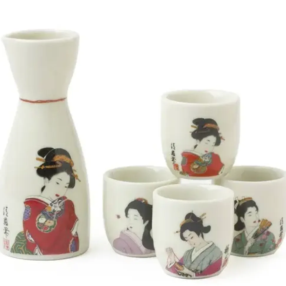 kimono_ladies_sake_set_0.webp MIYA Company Sake Sets^Kimono Ladies Sake Set