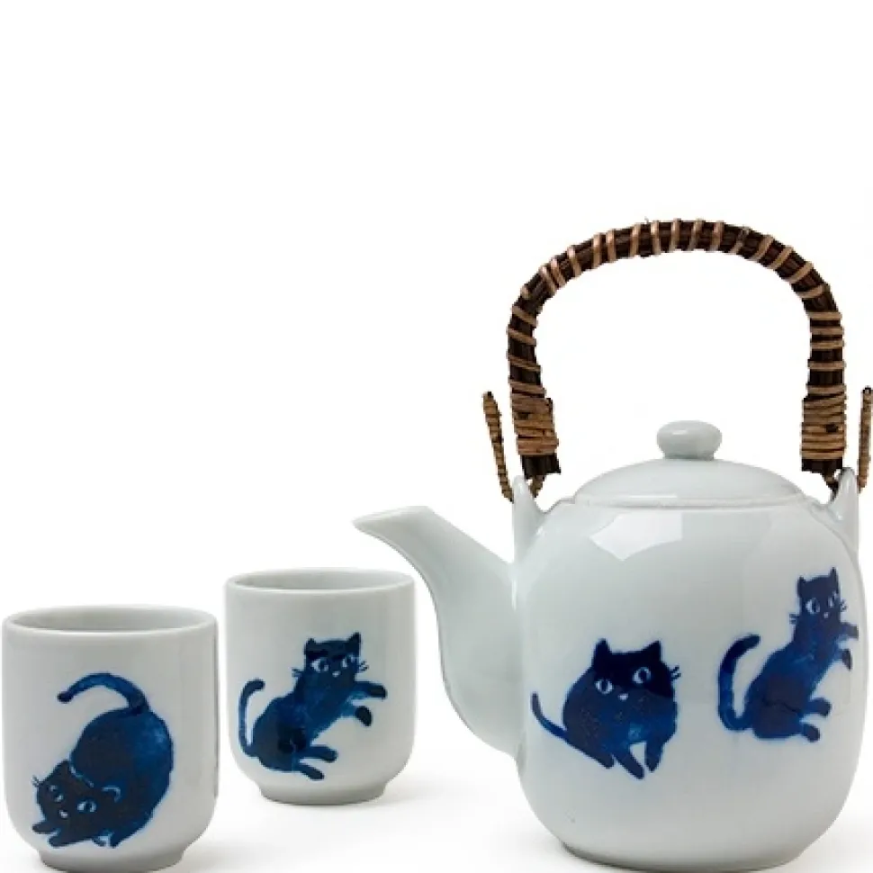 midnight_blue_cat_tea_set_0.webp MIYA Company Cats^Midnight Blue Cat Tea Set