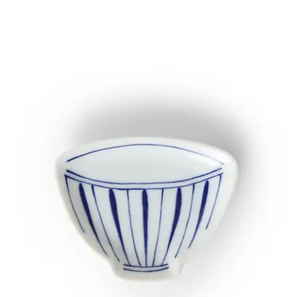 mini_plate__blue__white_t_0-3.webp MIYA Company Sauce Dishes^Mini Plate 3.75" Blue & White Teacup Stripe
